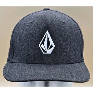 Volcom Hat Cap Size L/XL Dark Gray Flex Stretch Fitted
